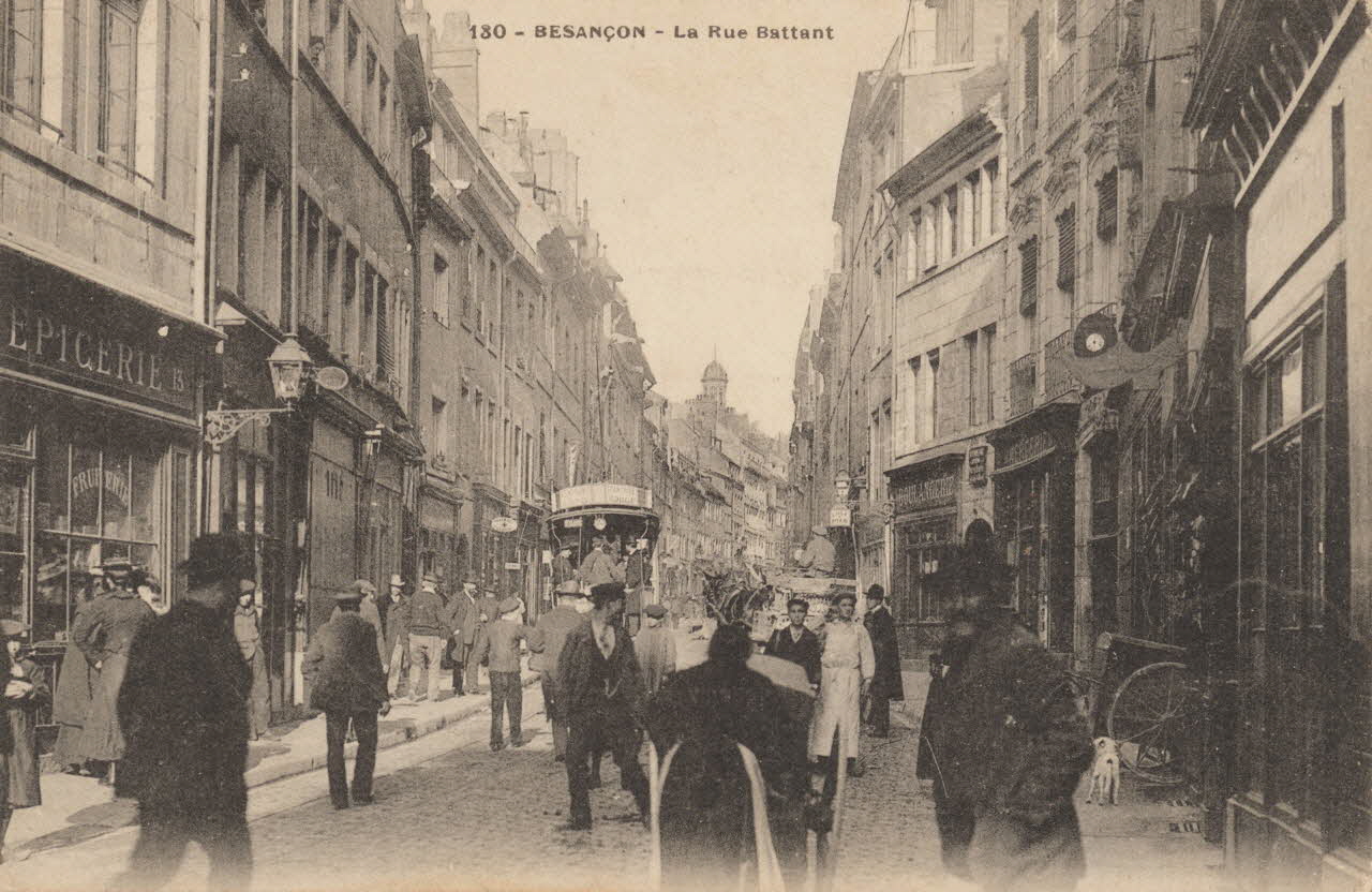 carte postale LA RUE BATTANT Doubs 1905 015659 Photo