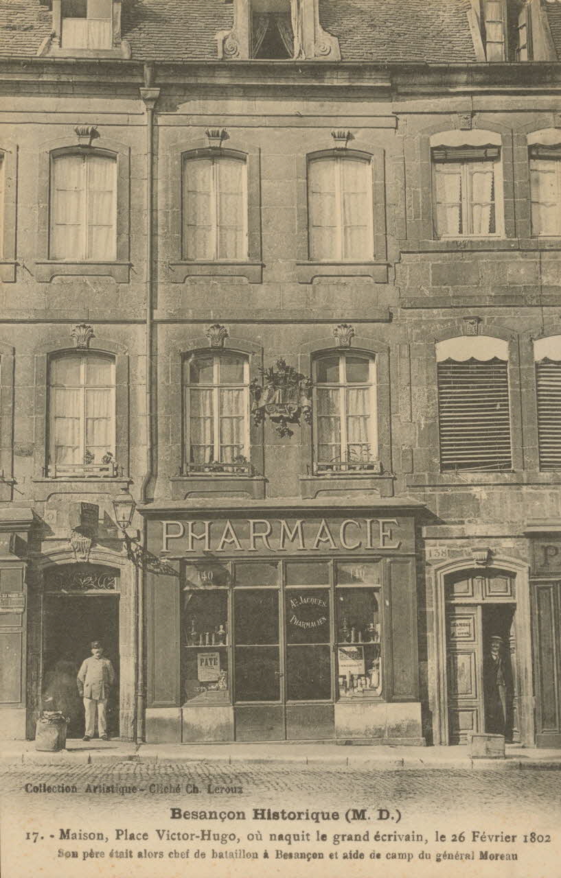 carte postale MAISON DE VICTOR HUGO Doubs 1903-1920 015664 Photo