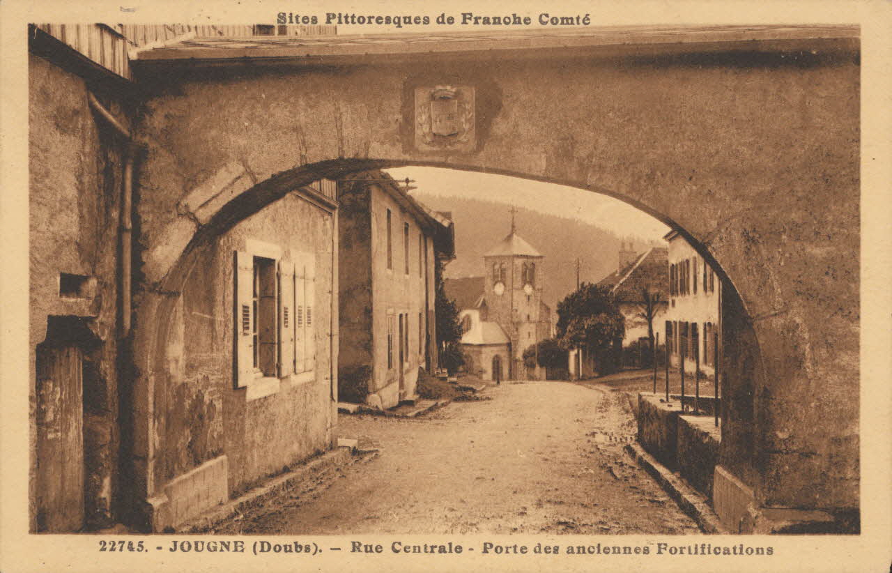 carte postale PORTE DES ANCIENNES FORTIFICATIONS Doubs 1903-1920 015672 Photo