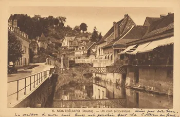 carte postale UN COIN PITTORESQUE Doubs 1938 015673 Photo