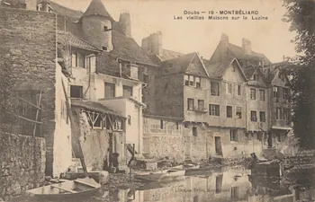 carte postale MAISONS SUR LA LUZINE Doubs 1903-1920 015675 Photo
