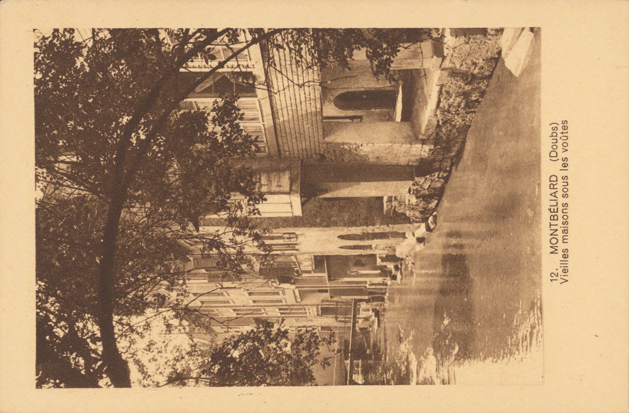 carte postale VIEILLES MAISONS SOUS LES VOUTES Doubs 1903-1920 015677  Photo