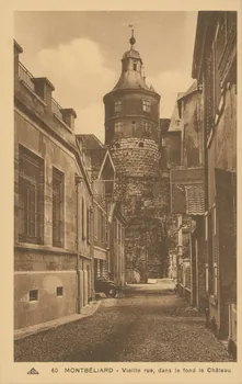 carte postale VIEILLES RUES ET LE CHATEAU Doubs 1903-1920 015678 Photo