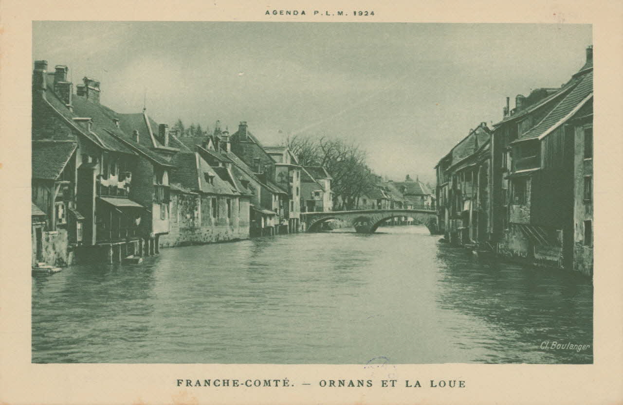 carte postale ORNANS ET LA LOUE Doubs 1903-1920 015681 Photo