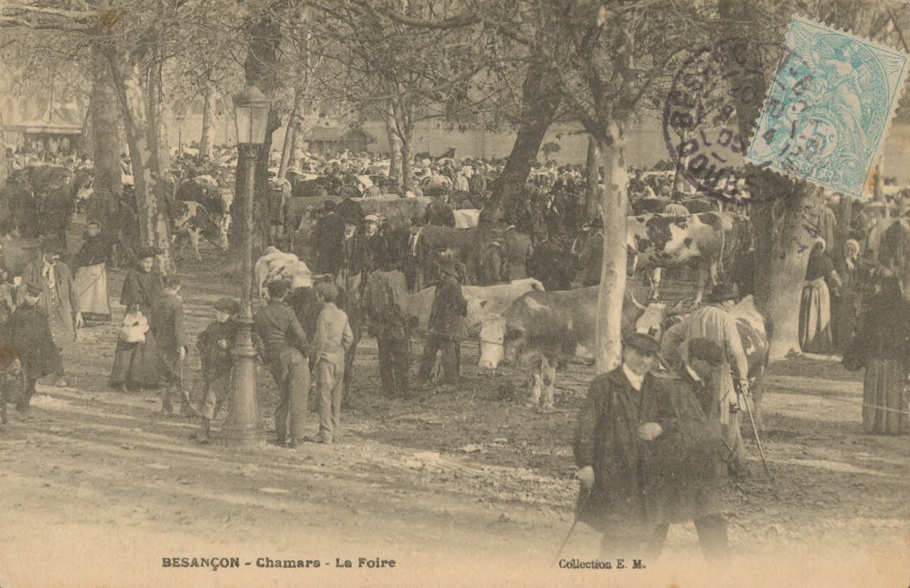 carte postale LA FOIRE Doubs 1905 015707 Photo