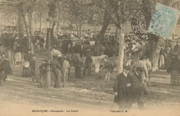 carte postale LA FOIRE Doubs 1905 015707 Photo