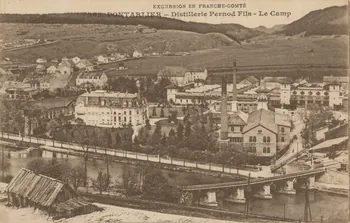 carte postale DISTILLERIE PERNOD FILS, LE CAMP Doubs 1903-1920 015733 Photo
