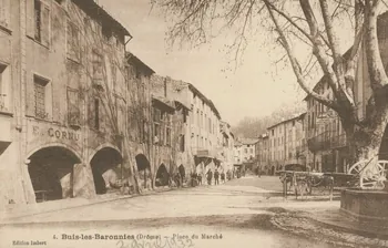 carte postale LA PLACE DU MARCHE Drôme 1932 015996  Photo
