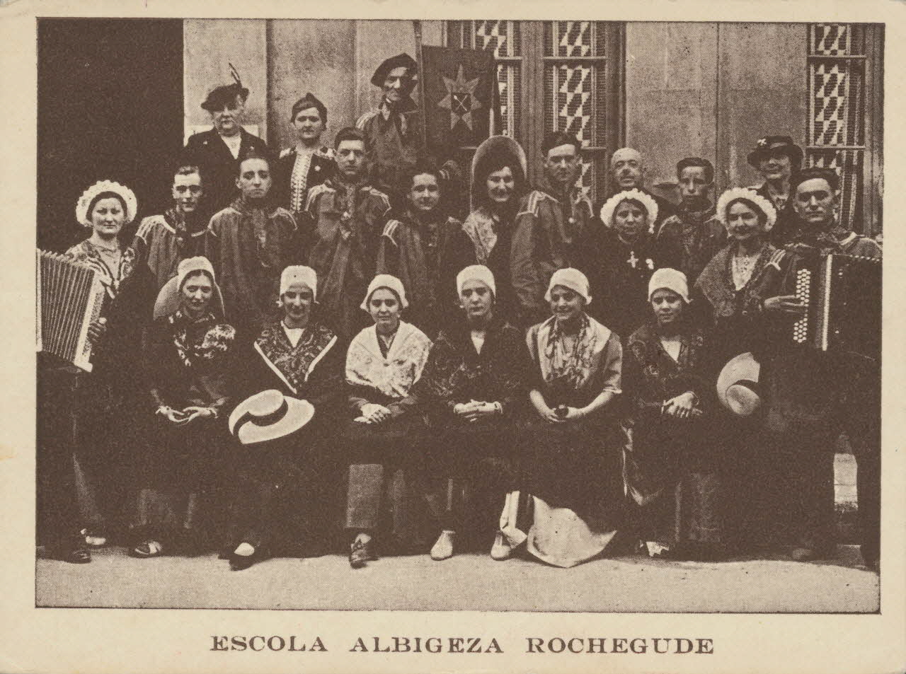 carte postale ESCOLA ALBIGESA ROCHEGUDE Drôme 1903 016024 Photo