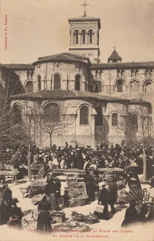 carte postale MARCHE DE LA PLACE DES CLERCS Drôme 1903 016030 Photo