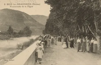 carte postale PROMENADE DE LA DIGUE Drôme 1920-1950 016038  Photo
