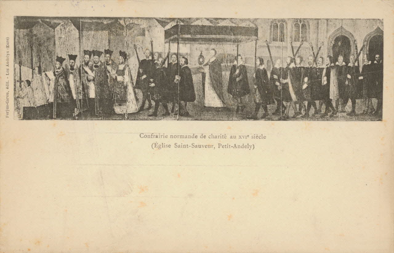 carte postale CONFRAIRIE NORMANDE DE CHARITE AU XVIe SIECLE Eure 1903 016167 Photo