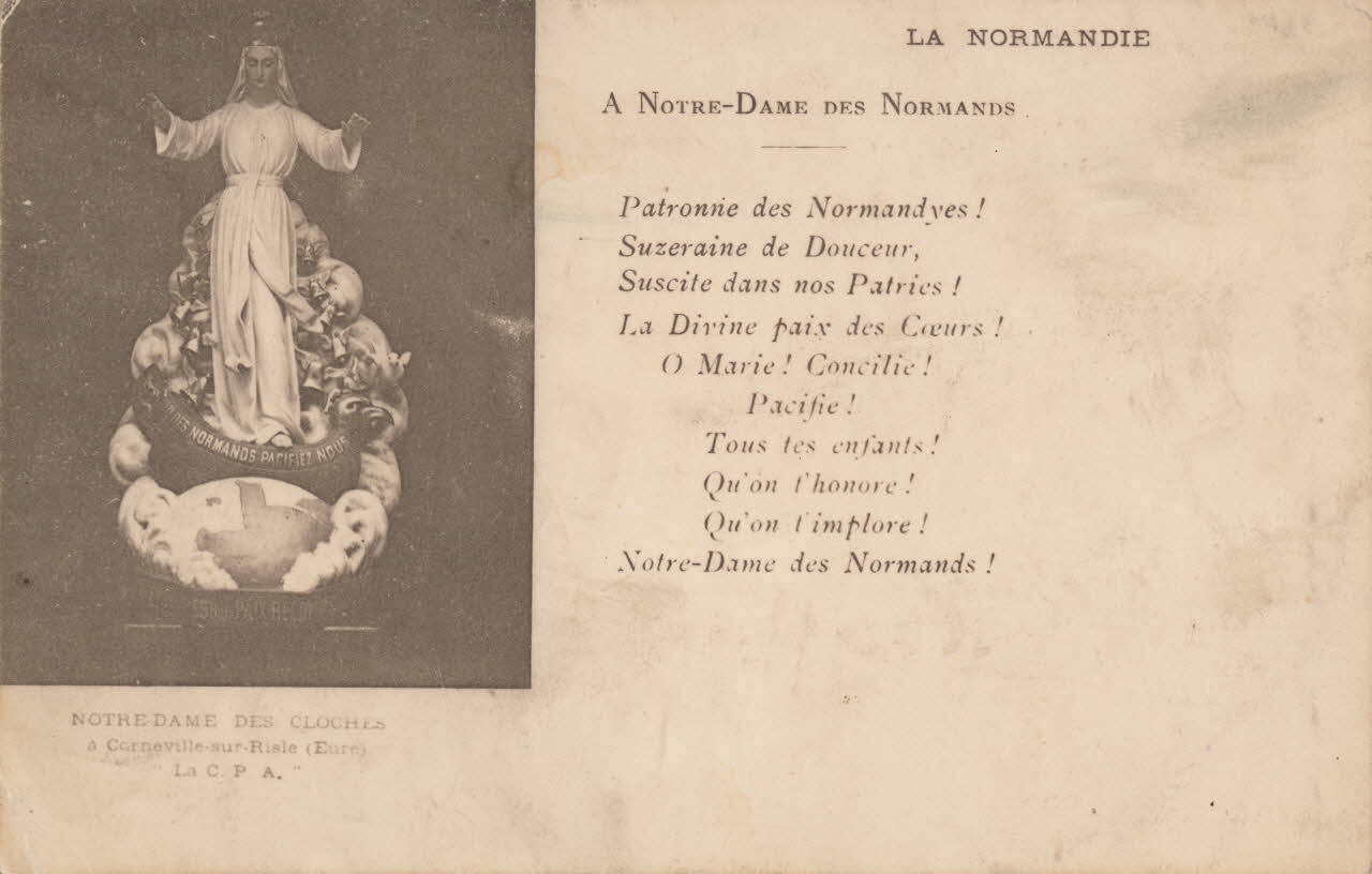 carte postale NOTRE-DAME DES CLOCHES Eure 1903 016190 Photo