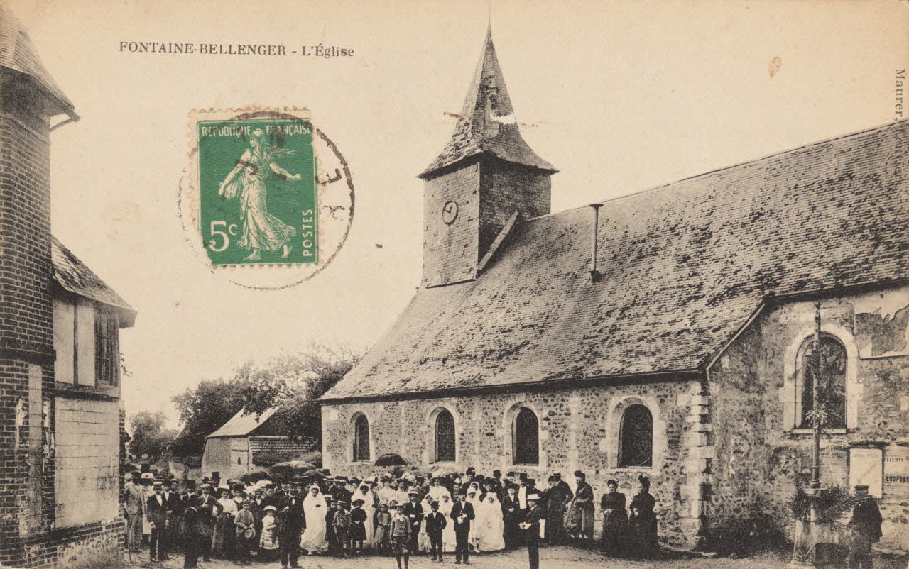 carte postale L'EGLISE Eure 1903-1920 016220 Photo