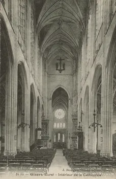 carte postale INTERIEUR DE LA CATHEDRALE Eure 1903-1920 016233 Photo
