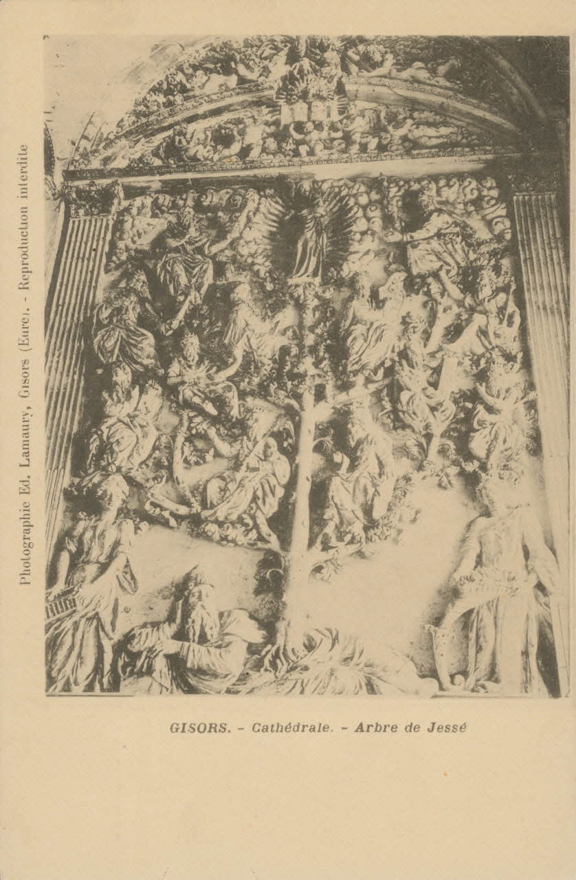 carte postale CATHEDRALE. ; ARBRE DE JESSE Eure 1903 016235 Photo