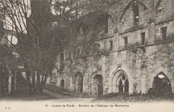 carte postale RUINES DE L'ABBAYE DE MORTEMER Eure 1907 016268 Photo