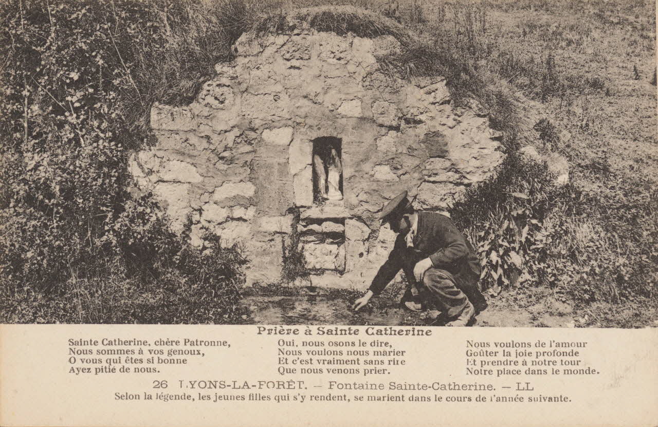 carte postale FONTAINE SAINTE CATHERINE Eure 1903-1920 016271 Photo