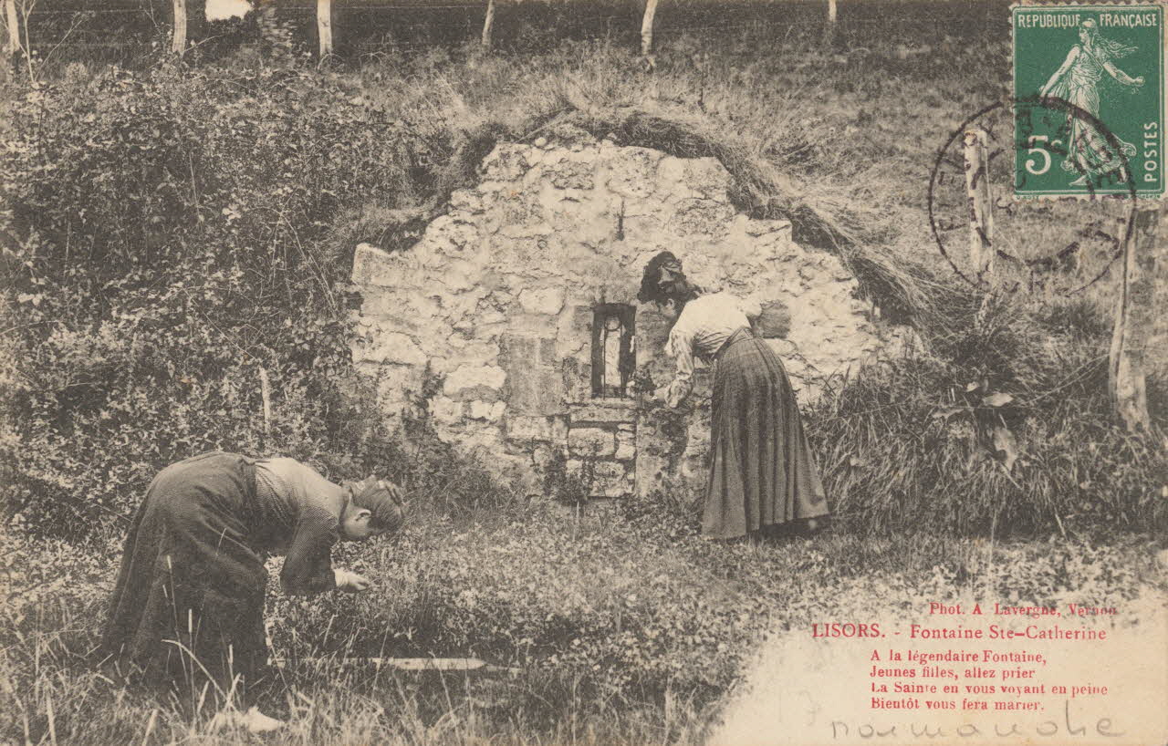 carte postale FONTAINE SAINTE CATHERINE Eure 1903-1920 016272 Photo