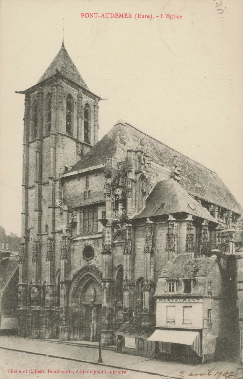 carte postale L'EGLISE Eure 1907 016279 Photo