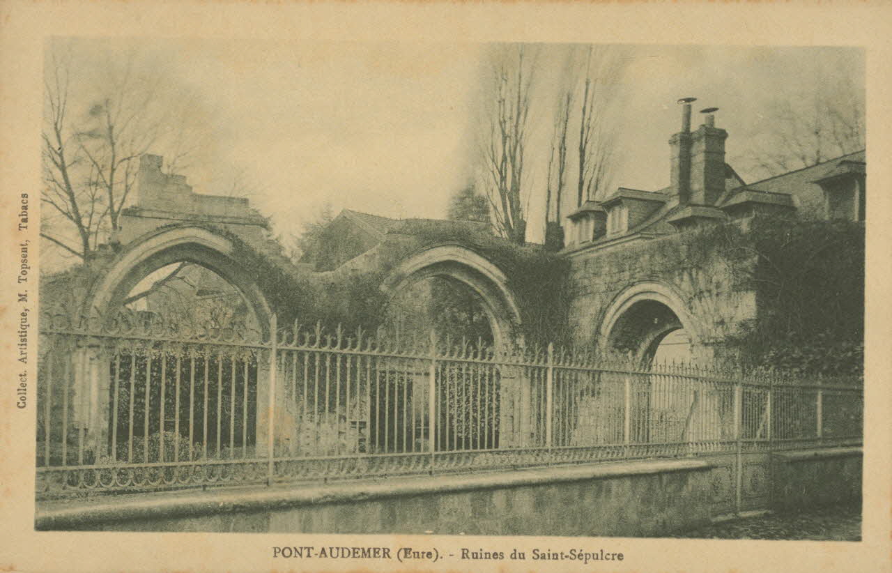 carte postale RUINES DU SAINT-SEPULCRE Eure 1926 016280 Photo
