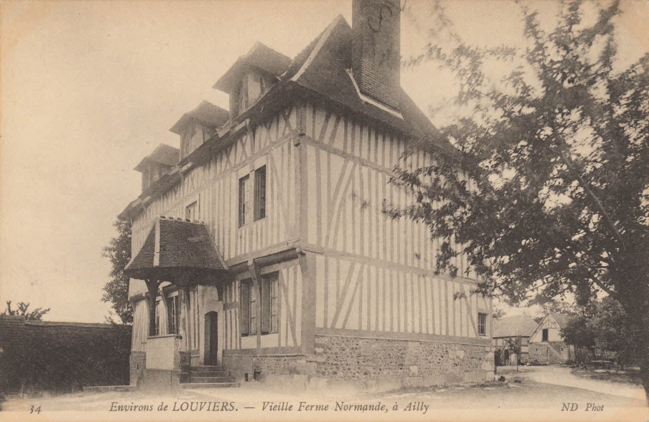 carte postale LOUVIERS-AILLY Eure 1903-1950 016304 Photo