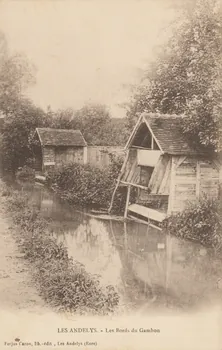 carte postale LES ANDELYS-BORDS DU CAMBON Eure 1903 016305 Photo