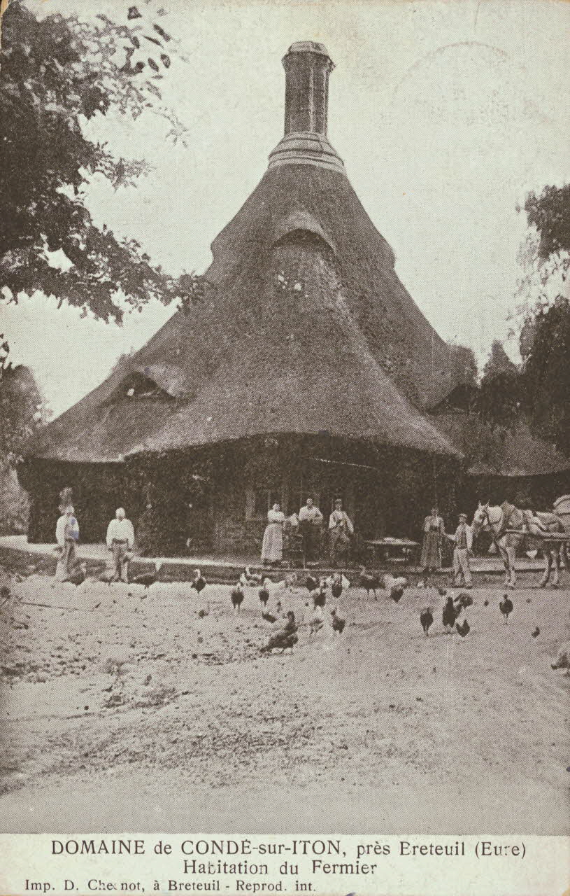 carte postale DOMAINE DE CONDE SUR ITON Eure 1903-1920 016310 Photo