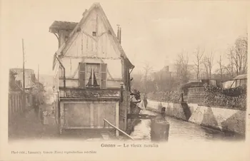 carte postale GISORS-LE VIEUX MOULIN Eure 1903 016321 Photo