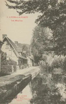 carte postale LYONS LA FORET-LES MOULINS Eure 1903-1920 016324 Photo