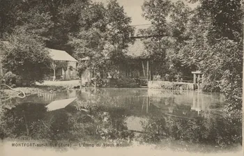carte postale MONTFORT/RISLE-ETANG VIEUX MOULIN Eure 1903-1950 016327  Photo