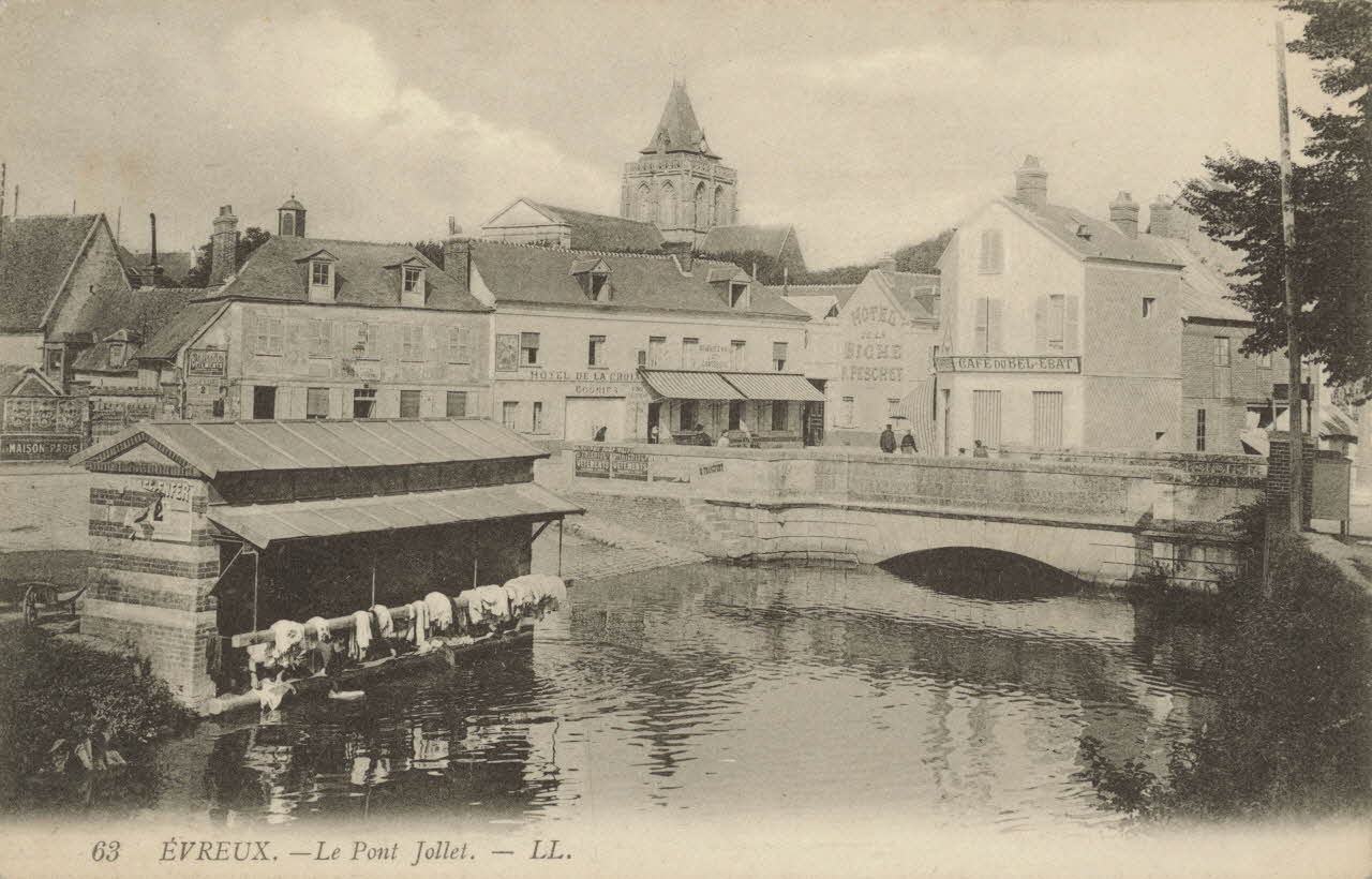 carte postale LE PONT JOLLET Eure 1903-1920 016359 Photo