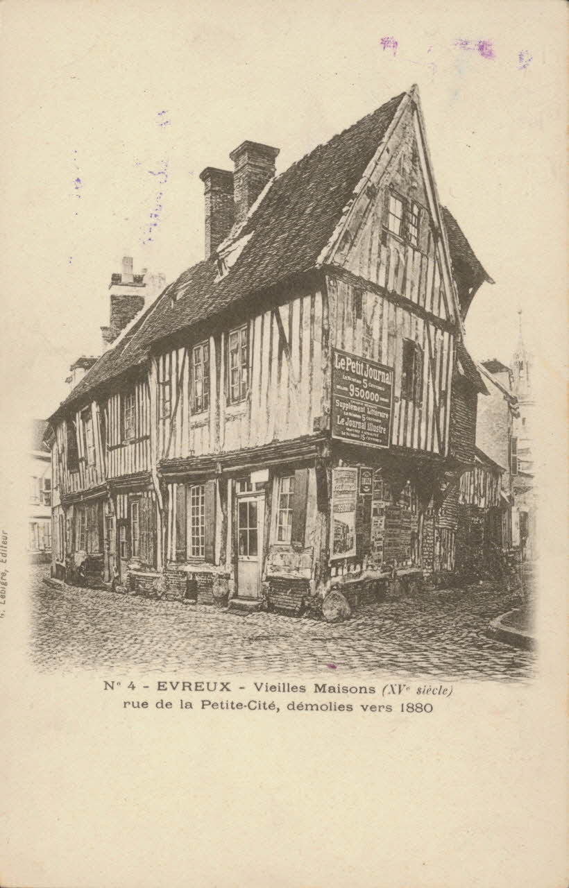 carte postale VIEILLES MAISONS DU 15EME SIECLE Eure 1903 016360 Photo