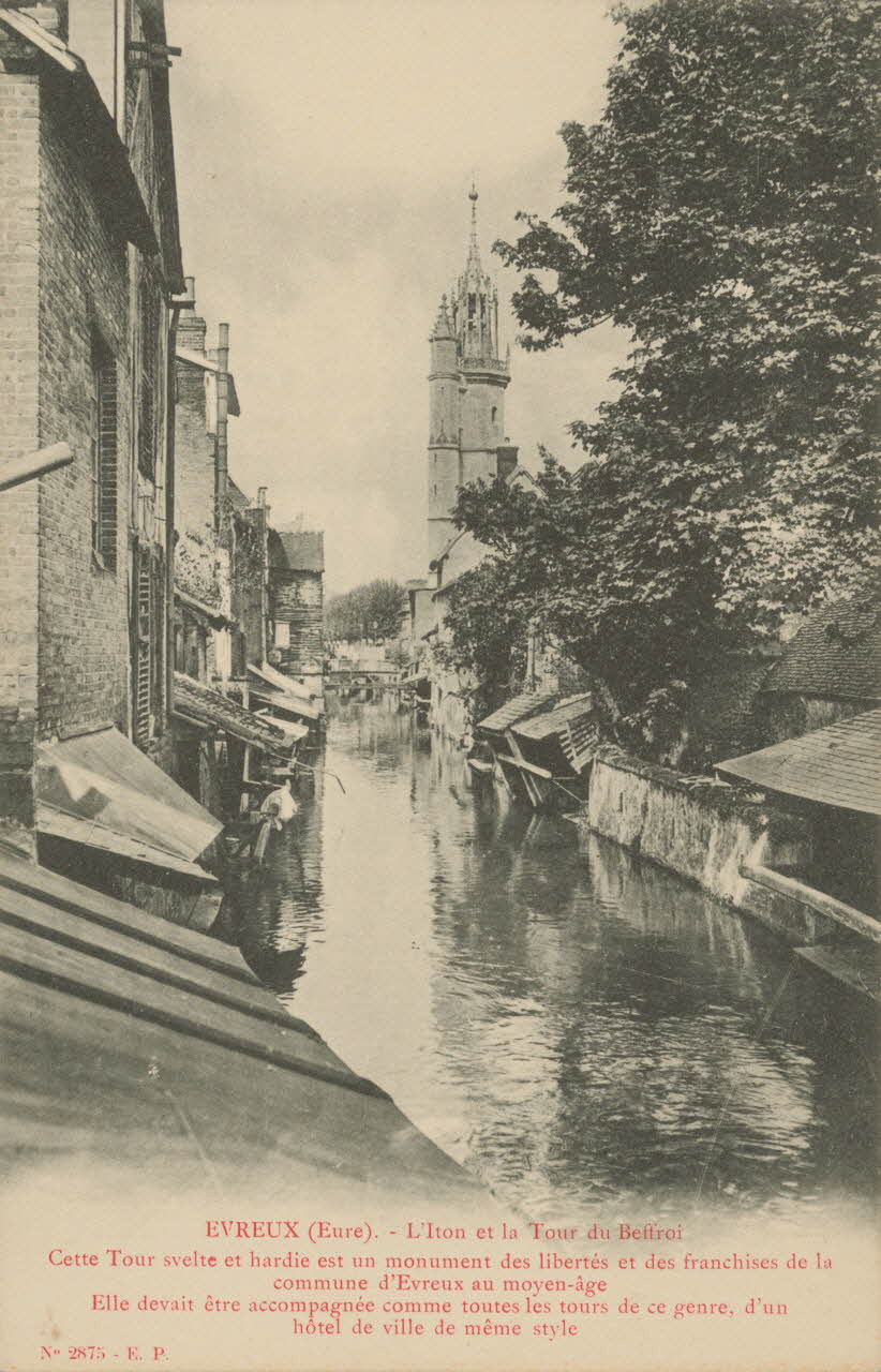 carte postale L'ITON ET LA TOUR DU BEFFROI Eure 1903-1920 016363 Photo