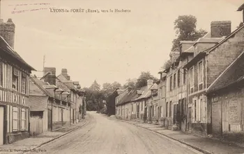 carte postale VERS LA HUCHETTE Eure 1903-1920 016381 Photo