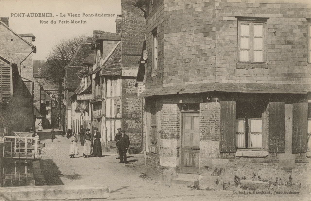 carte postale RUE DU PETIT MOULIN Eure 1903-1920 016396 Photo