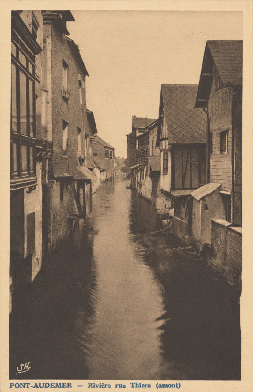 carte postale RIVIERE RUE THIERS Eure 1921-1950 016397 Photo