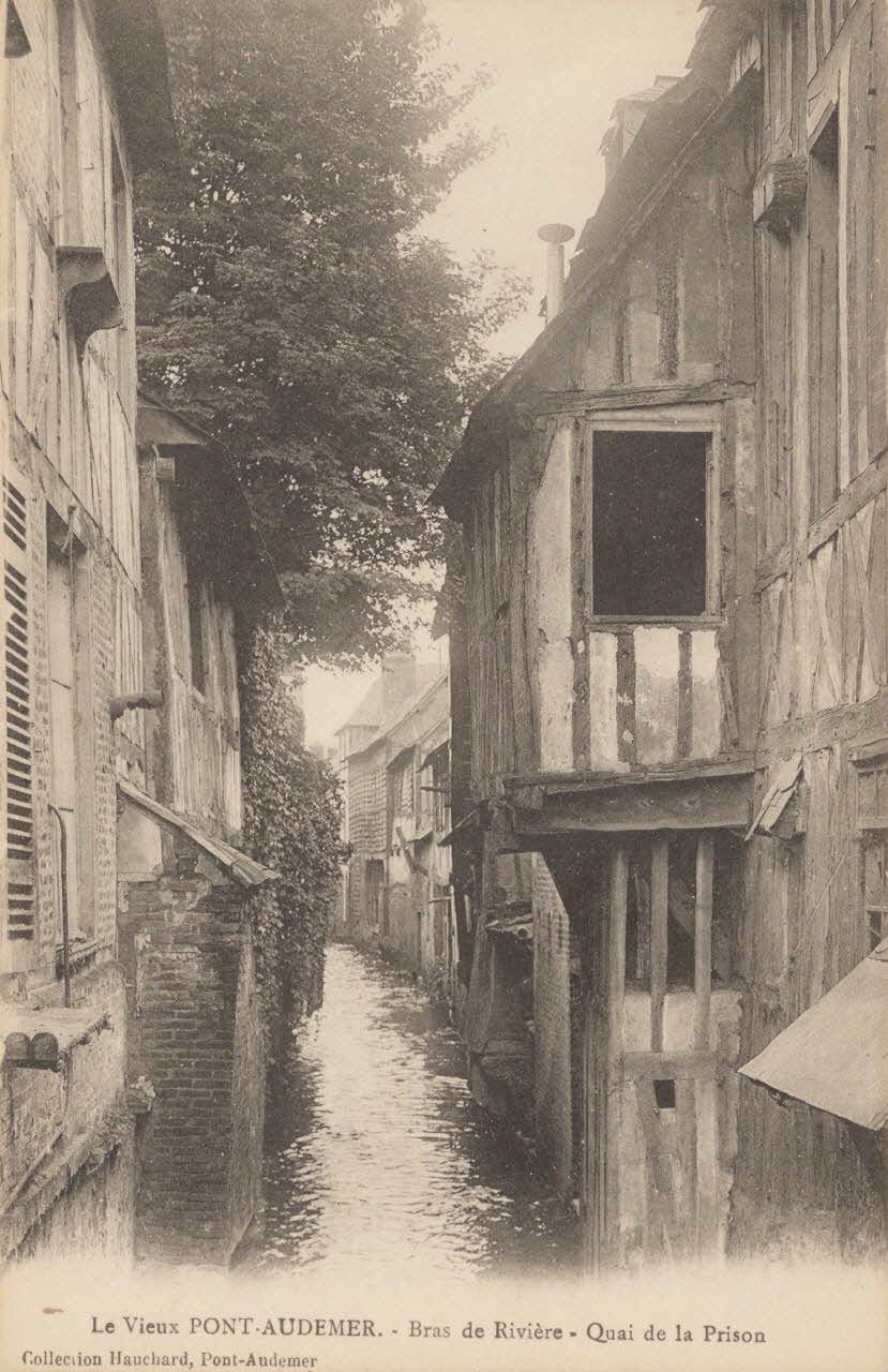 carte postale BRAS DE RIVIERE, QUAI DE LA PRISON Eure 1921-1950 016399 Photo