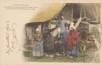 carte postale COSTUMES NORMANDS Eure 1902 016431 Photo