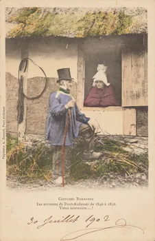 carte postale COSTUMES NORMANDS Eure 1902 016432 Photo