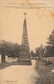 carte postale LE FEU DE SAINT-CLAIR Eure 1903-1920 016469 Photo