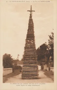 carte postale LE FEU DE SAINT-CLAIR Eure 1903-1920 016470 Photo