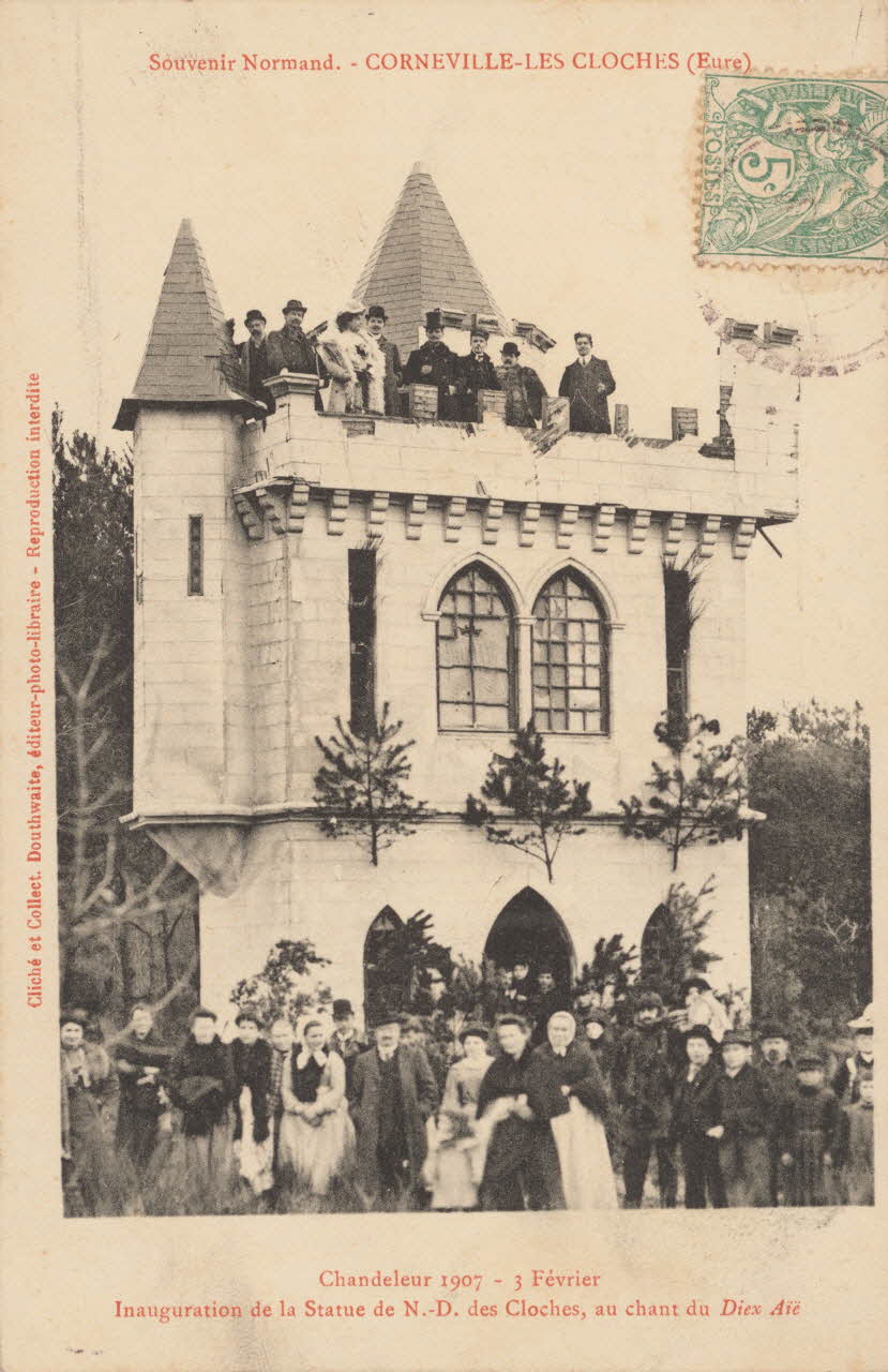 carte postale INAUGURATION DE LA STATUE Eure 1907 016475 Photo