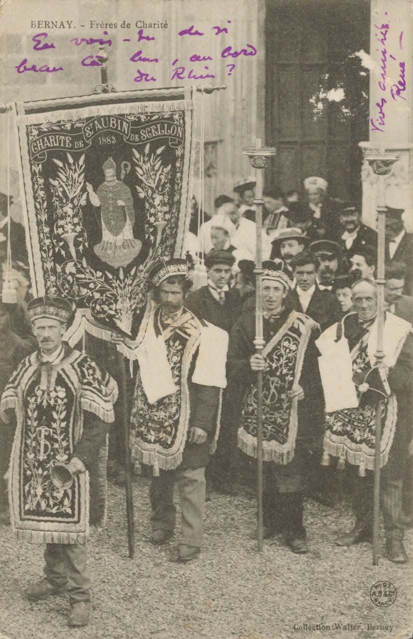 carte postale FRERES DE CHARITE Eure 1904 016481 Photo