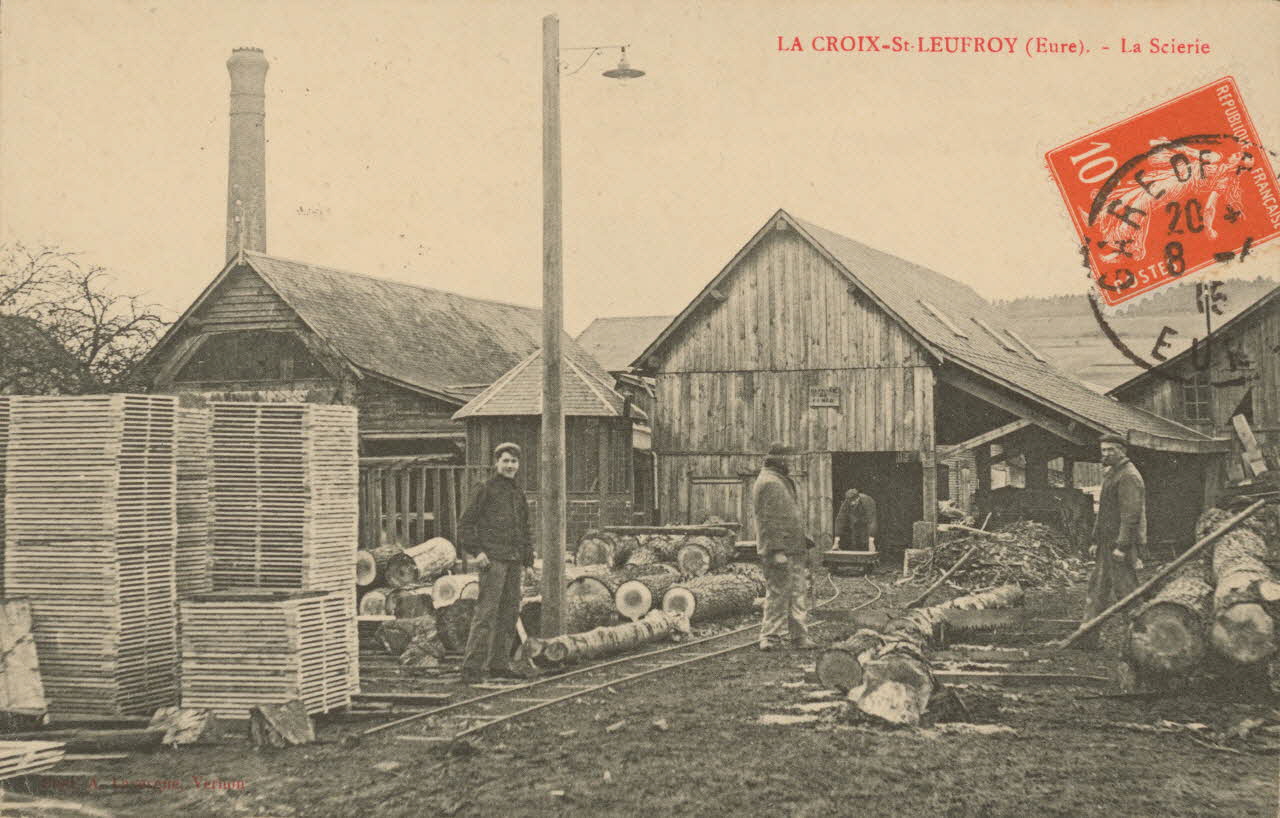 carte postale LA SCIERIE Eure 1915 016510 Photo