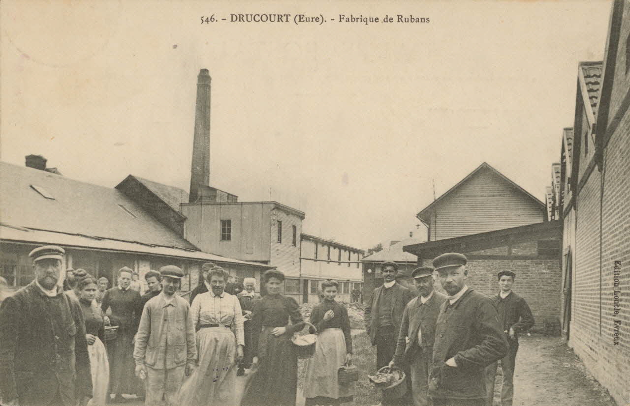 carte postale FABRIQUE DE RUBANS Eure 1908 016512  Photo