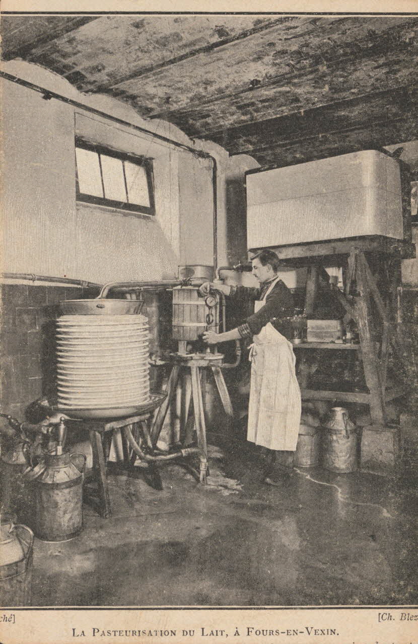 carte postale LA PASTEURISATION DU LAIT Eure 1903-1920 016517 Photo