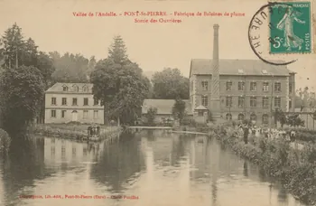 carte postale FABRIQUE BALEINES ET PLUMES Eure 1903-1920 016530 Photo