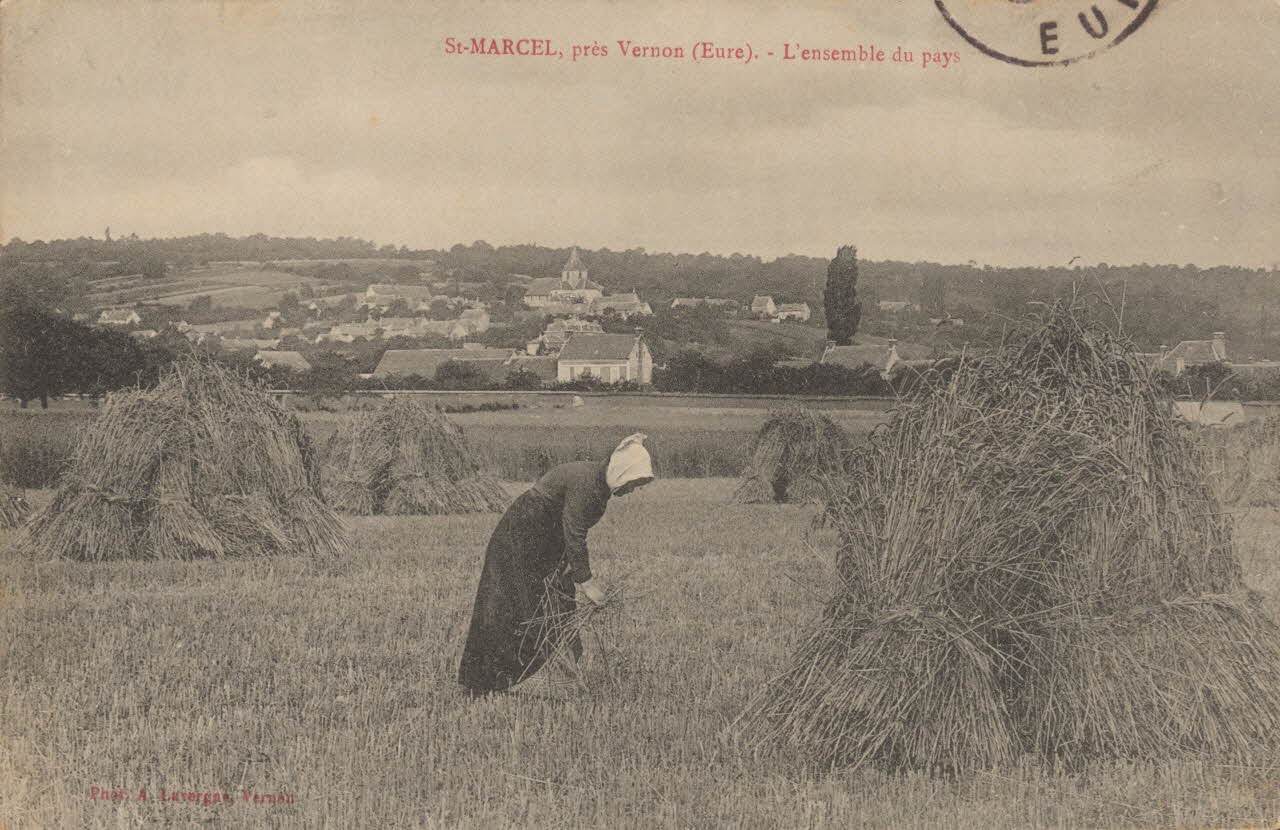 carte postale SAINT-MARCEL. L'ENSEMBLE DU PAYS Eure 1903-1920 016536 Photo