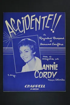 Raymond Bravard ; Armand Canfora ; Annie Cordy ; Chappell S.A.; chanson petit format 1960 1969.88.257  Photo Mucem